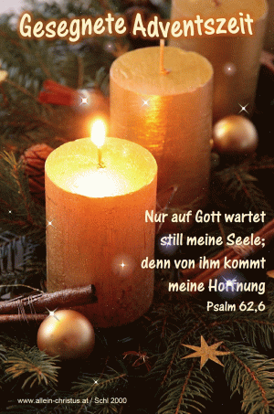 Psalm 62,6 - Nur auf Gott wartet still meine Seele, denn von ihm kommt meine Hoffnung