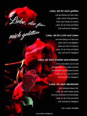 Liebe, die f&uuml;r mich gelitten - Johann Scheffler