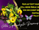 Psalm 62,6 - Nur auf Gott wartet still meine Seele, denn von ihm kommt meine Hoffnung.
