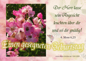 4. Mose 6,25 - Der Herr lasse sein Angesicht leuchte &uuml;ber dir und sei dir gn&auml;dig